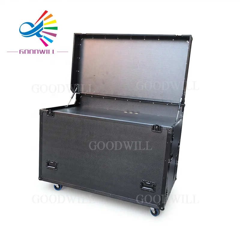 Durable Workstation Flight Case Aluminum Cover Table IP65 Rated Heavy Duty Protection Professional Stage Performance Trunk