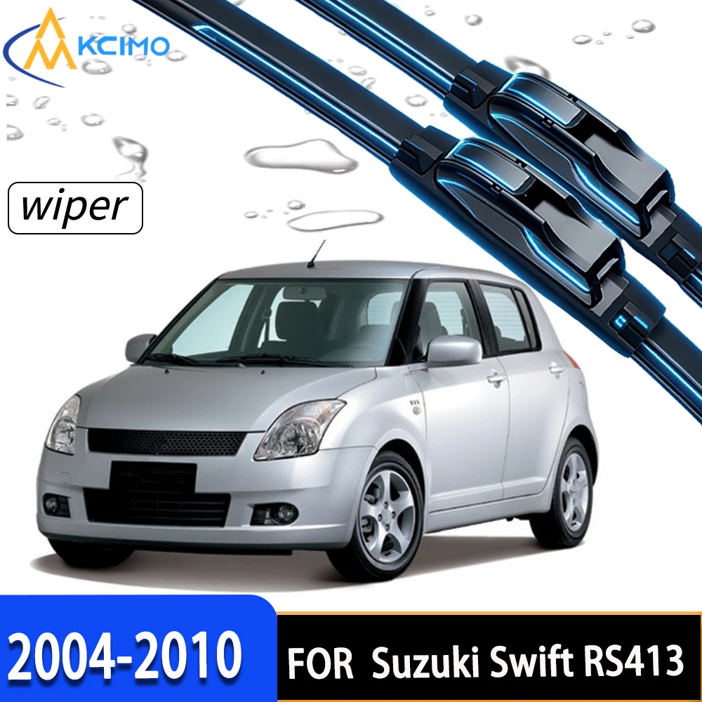 

High Performance Front Windscreen Wipers with Durable High-Density Rubber, Custom Fit for Suzuki Swift RS413 2004-2010