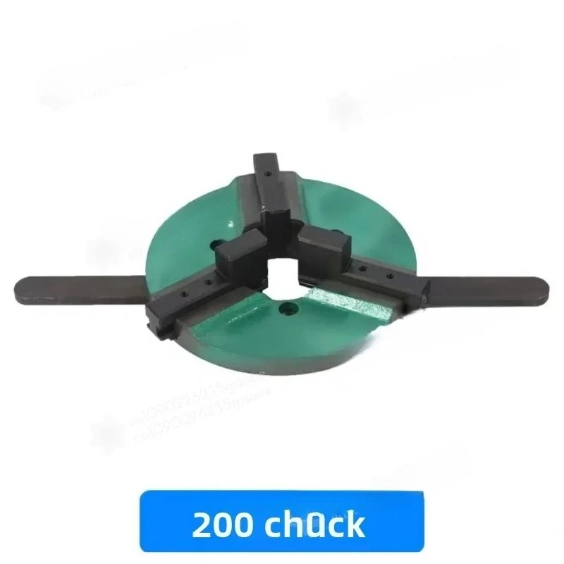 D200  Self-centering 3 Jaws Manual Lathe Chuck Welding Positioner Turntable Accessories Center Hole 80mm Clamp Range