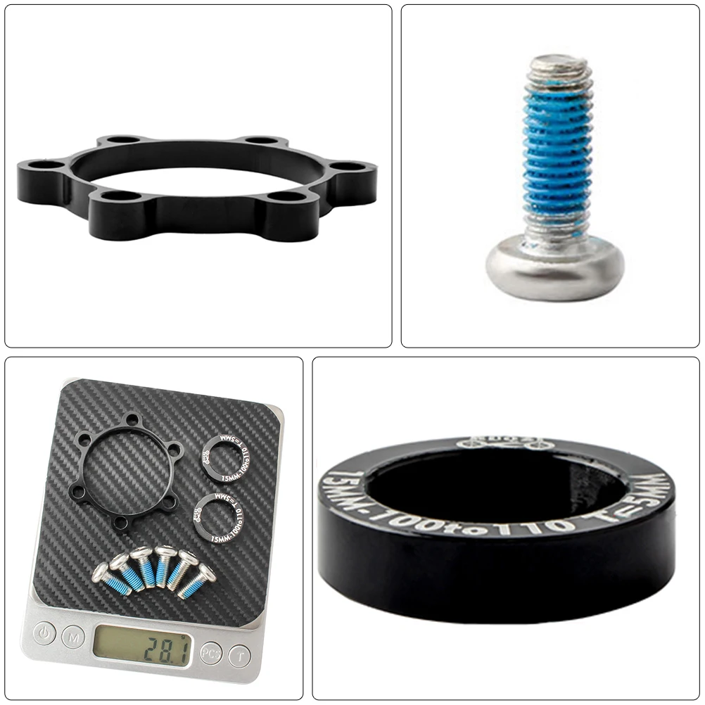 

9pcs Spacers Conversion Washers Aluminum Alloy Durable Fasteners For Road Bike Accessories Lightweight Smooth Hub