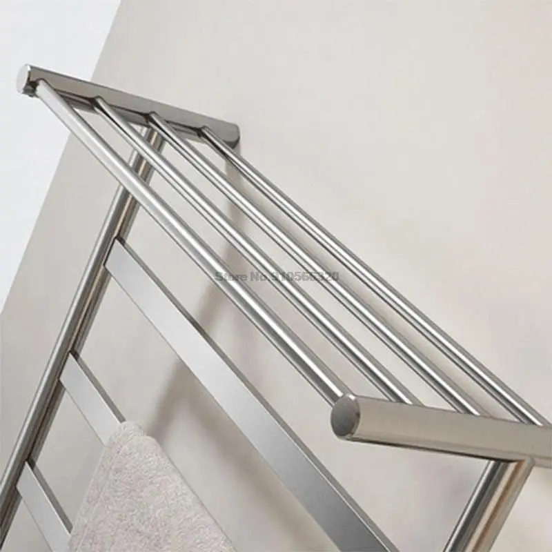 304สแตนเลสสตีลชั้นวางผ้าขนหนูคาร์บอนไฟเบอร์ความร้อน Rack ผ้าเช็ดตัวผ้าเช็ดตัวห้องน้ำอุ่น + เกมส์จับเวลา/อุณหภูมิควบคุม