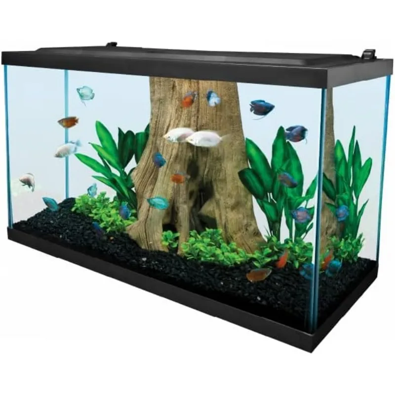 Complete LED Aquarium 29 Gallons, Includes LED Lighting, Filtration, Heater and Accessories