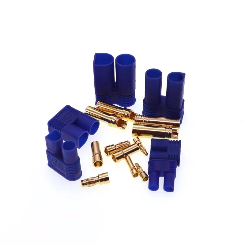 EC2/EC3/EC5 Copper Gold Plating Plug Weldable High Current Power Battery Pack For RC Model Aircraft Parts