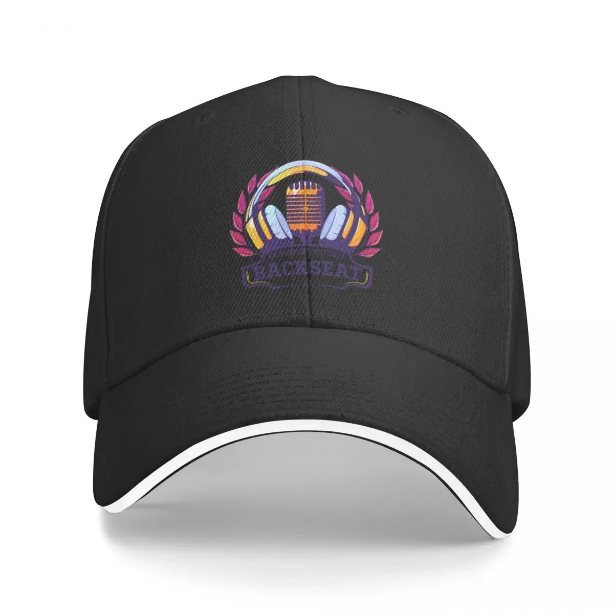 Backseat university - large logo Baseball Cap funny hat Military Cap Man For Men Women's
