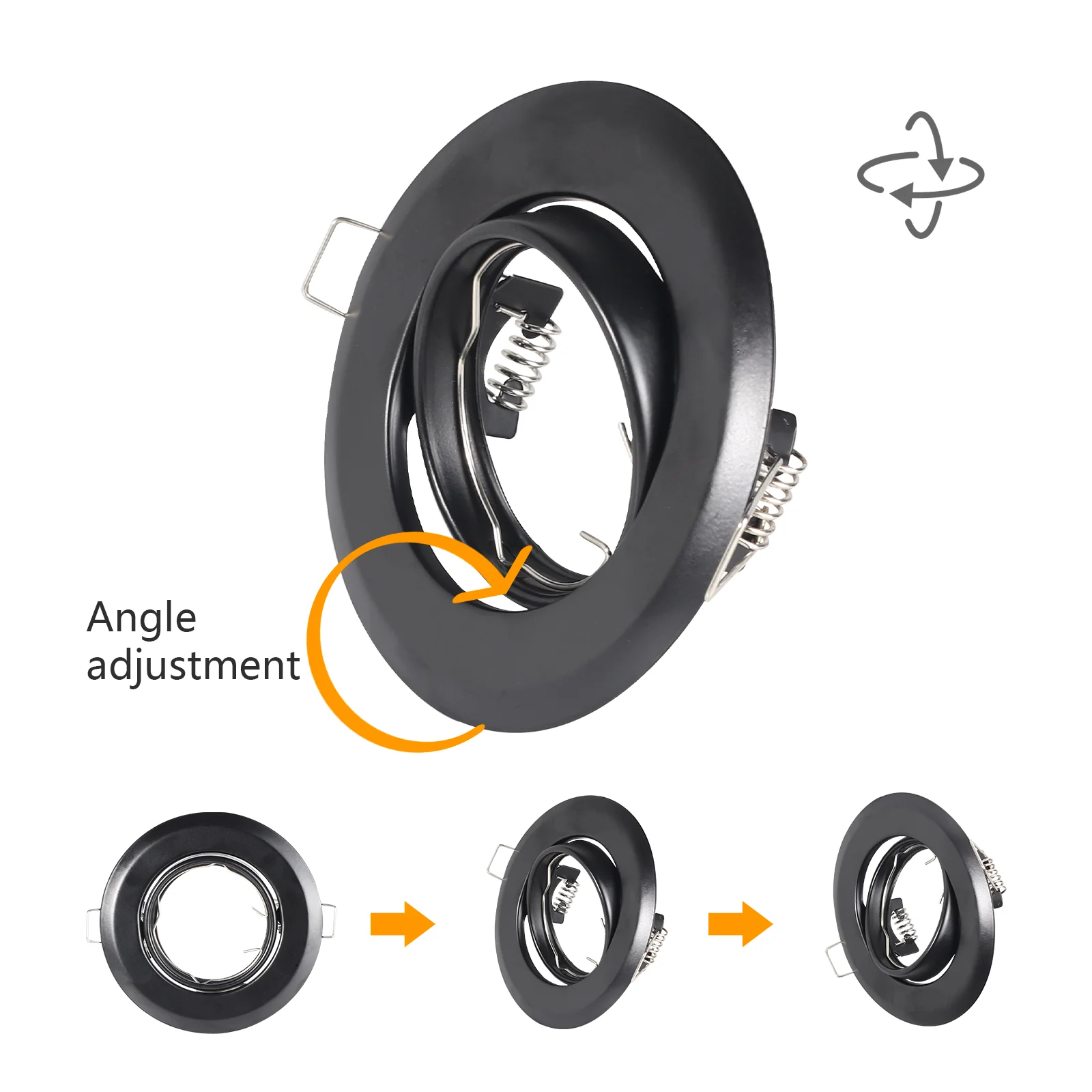 10 pz incasso LED soffitto telaio anello singolo vestito GU10/MR16 Downlight staffa supporto infissi faretto raccordo