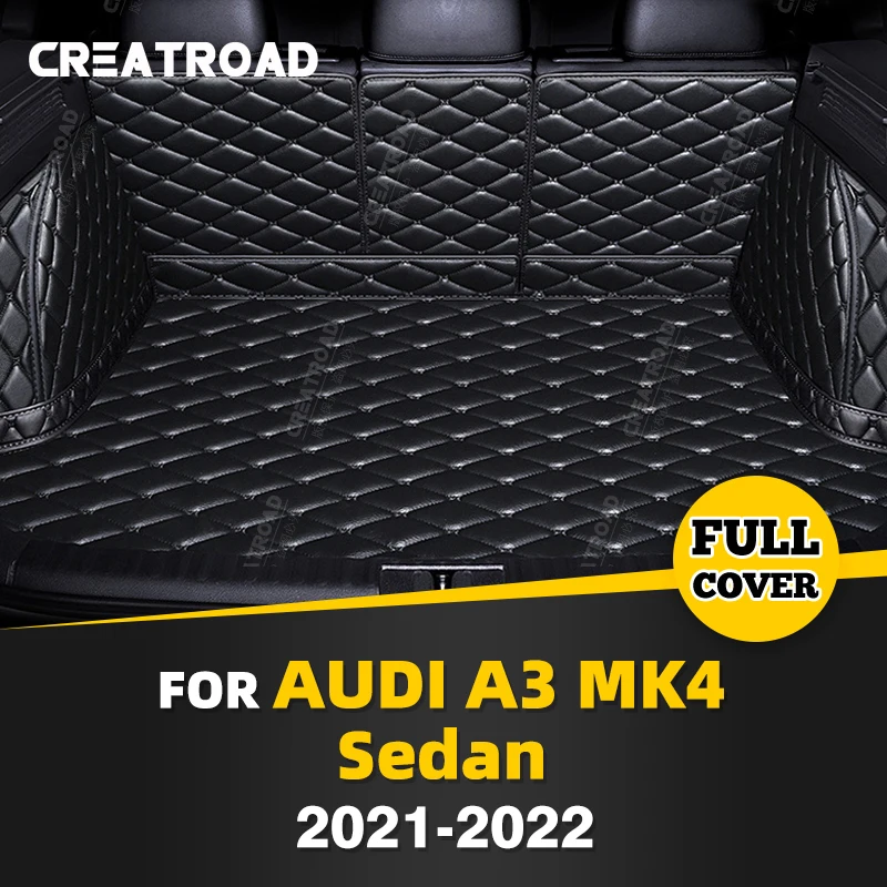 

Auto Full Coverage Trunk Mat For Audi A3 Sedan MK4 2021 2022 Car Boot Cover Pad Cargo Liner Interior Protector Accessories