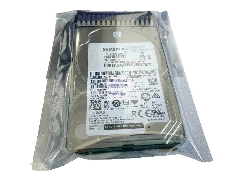 

Used M5 00NA491 1T 7.2K 2.5 SAS 12Gb 00NA492 Server Hard Drive