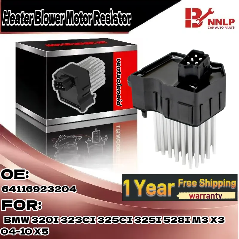 

Резистор двигателя вентилятора отопителя для BMW 320I 323CI 325CI 325I 528I M3 X3 04-10 X5 64116923204