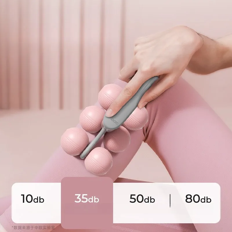 Ring Thigh Clamp Mini Lightweight Yoga Home Fitness Equipment Handheld 6 Wheel Massager For Men Women Exercise Relax