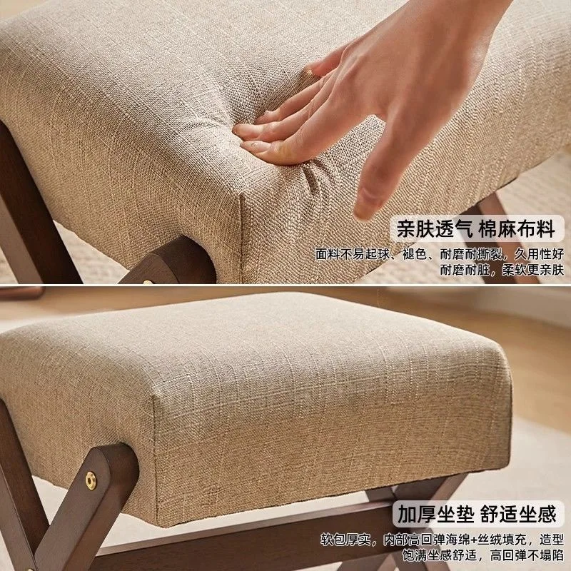 مقعد صغير من الخشب الصلب، مقعد تغيير الأحذية، مقعد باب منزلي، مقعد منخفض، مقعد مربع لطاولة القهوة في غرفة المعيشة