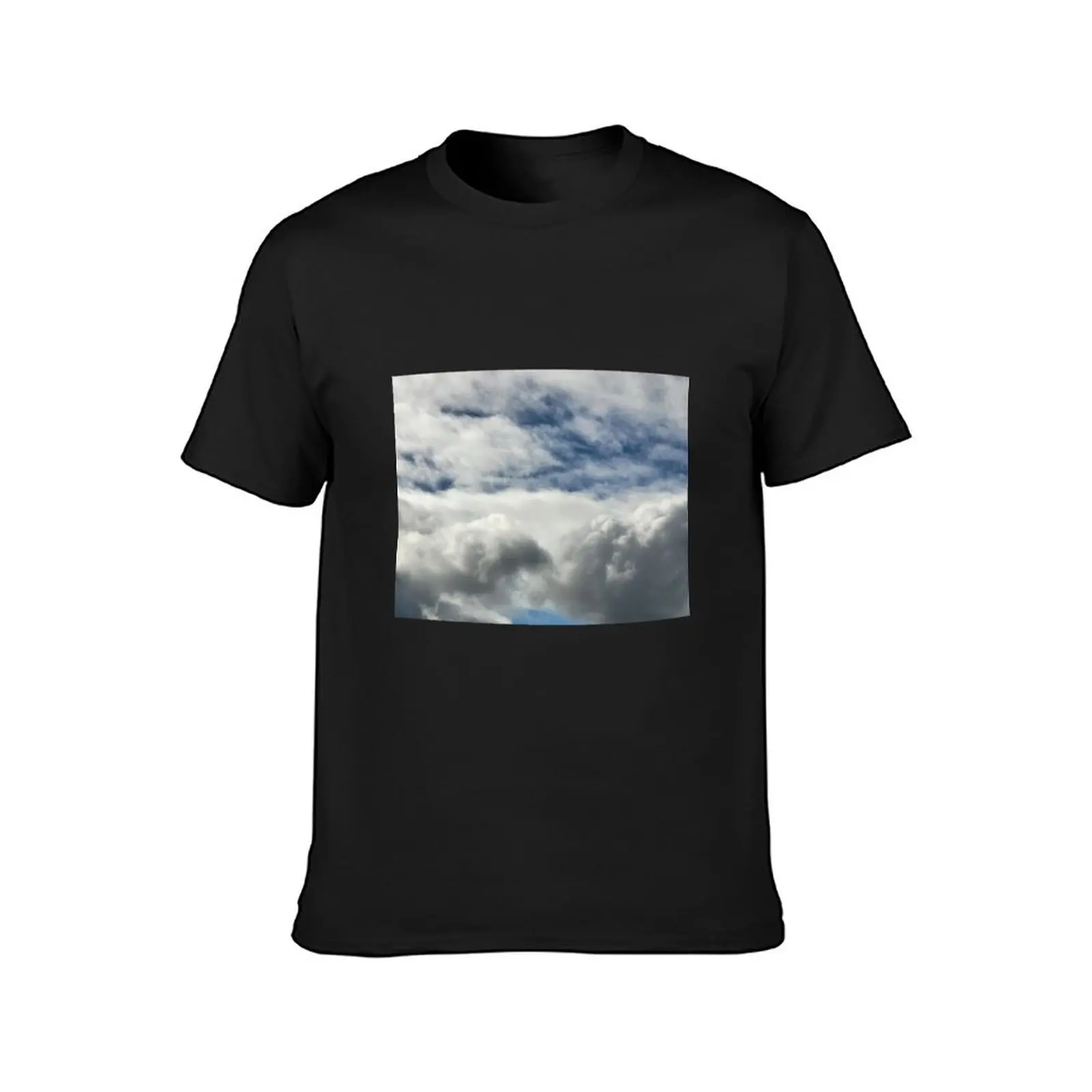 Clouds fingers touching T-Shirt tees korean fashion customizeds blacks men clothes