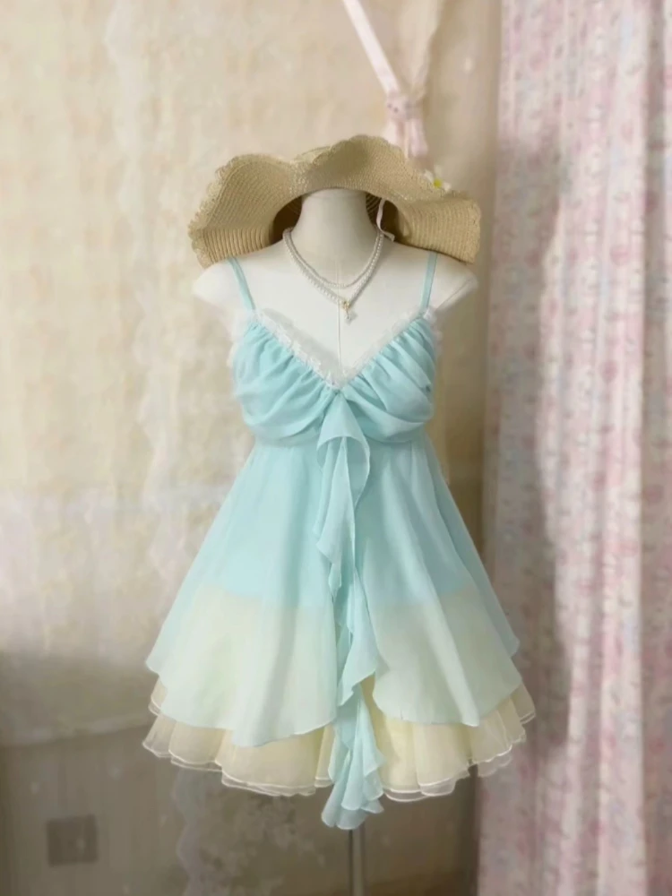 

Летний пляжный стиль Y2k Комплекты из 2 предметов Женский повседневный укороченный топ Y2k + мини-юбки Корсет Жилет Корейская мода Сексуальный винтажный костюм Верхняя одежда