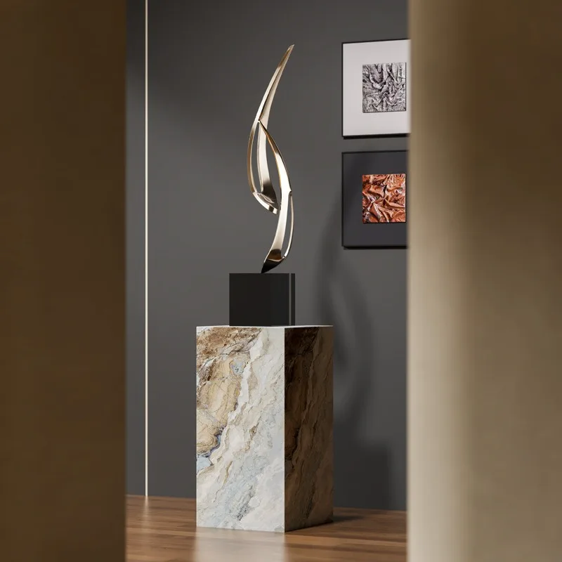 Factory Price Large Home Decoration  Unique Shape Modern Art Resin Sculpture Floor