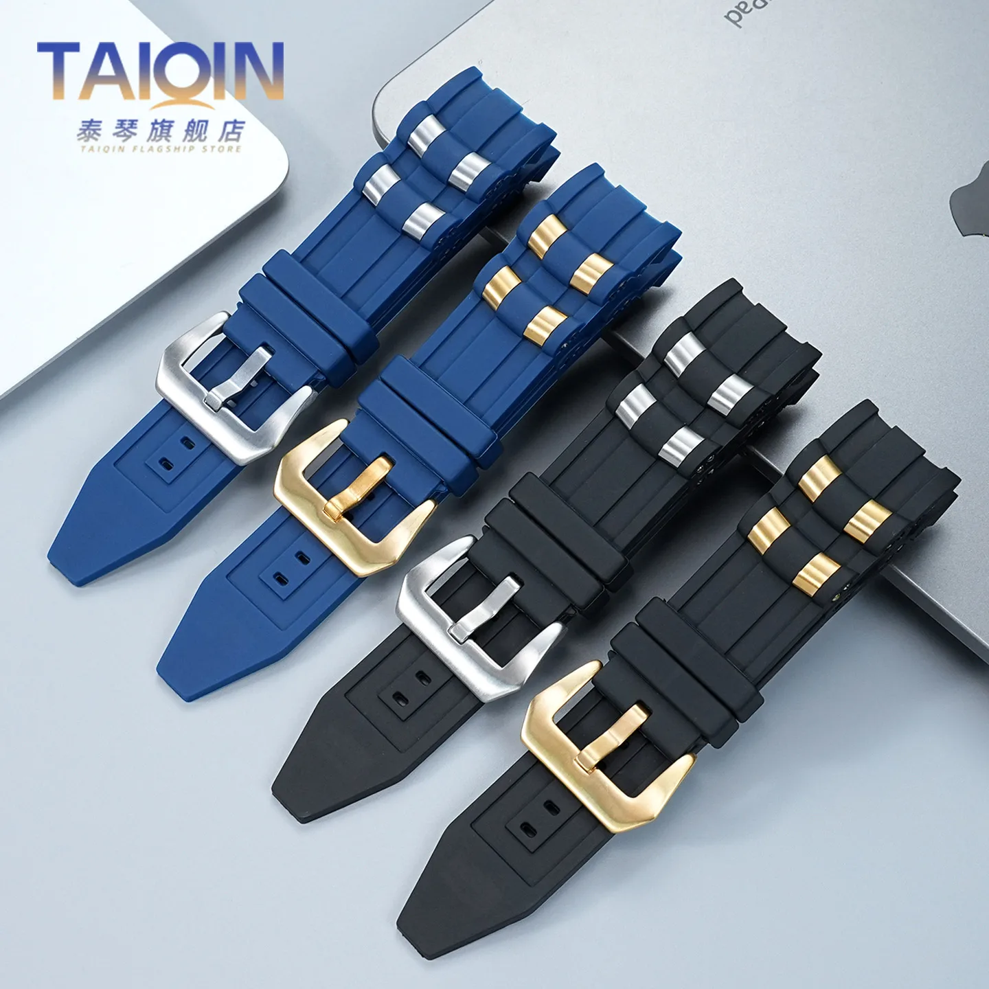 26mm Dedicated curved interface strap For Invicta Pro Diver large dial Quartz Men's watch silicone Watchband Waterproof bracelet view 3