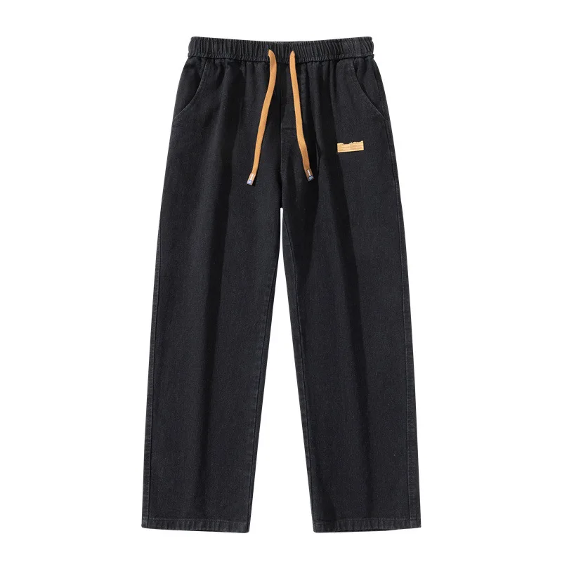 

New Jeans Straight Leg Trousers Retro Fashion Loose Casual Pants Fashion Male Adult Gentleman Comfortable Loose Senior High-end