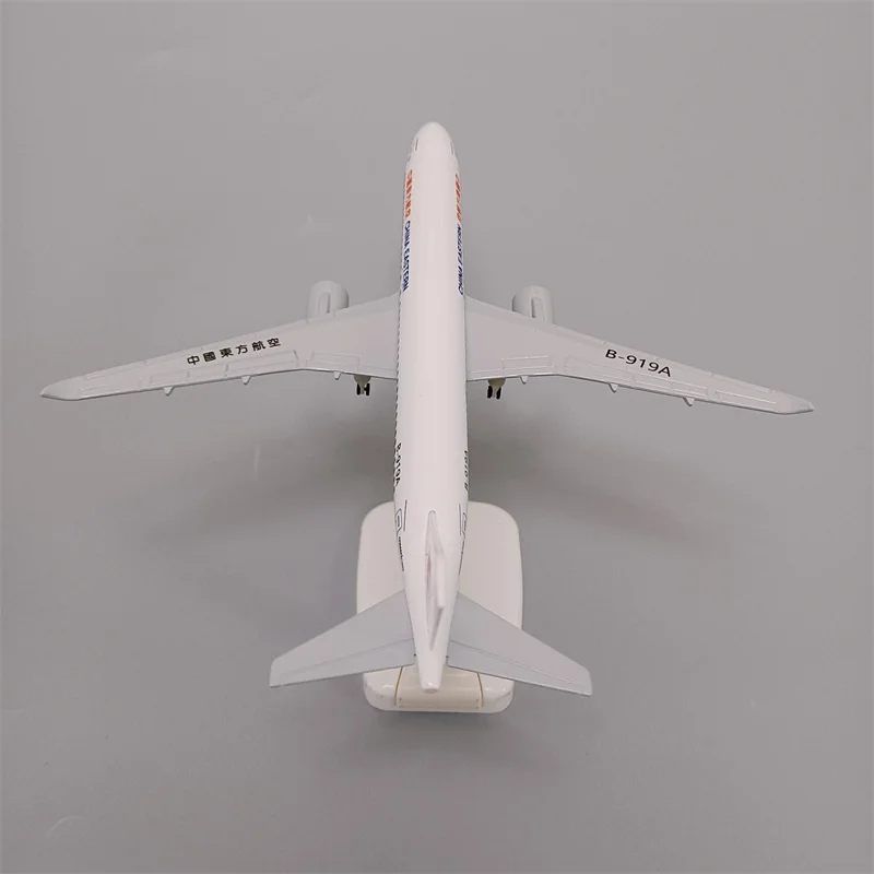 19cm China Eastern COMAC C919 Airlines Aircraft Diecast Airplane Model Plane Aircraft with Wheels Landing Gears Aeroplane