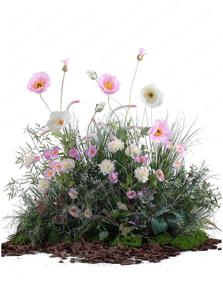 

Artificial Plant Pink Artificial Flower Studio Set Shop Window Indoor Corner Landscape Decoration Ornaments