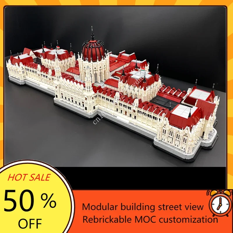 19120PCS Budapest Parliament Modular MOC Creative street view Model Architecture Custom Puzzle Assembly Model Toys Gifts