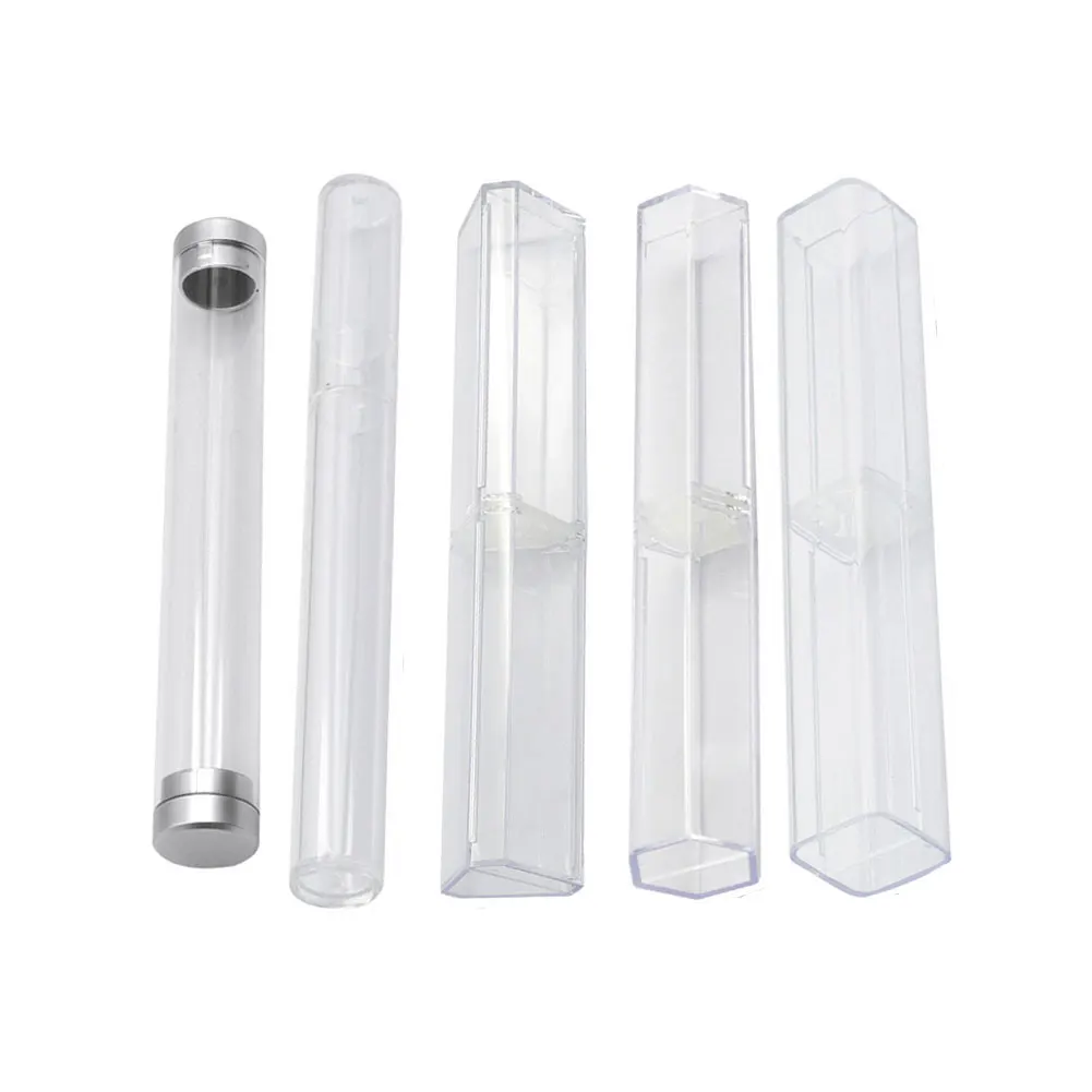 Storage Box Microblading Pen Box Case Clear Dustproof For Desks Drawers Organizer Pen Holder Acrylic Practical