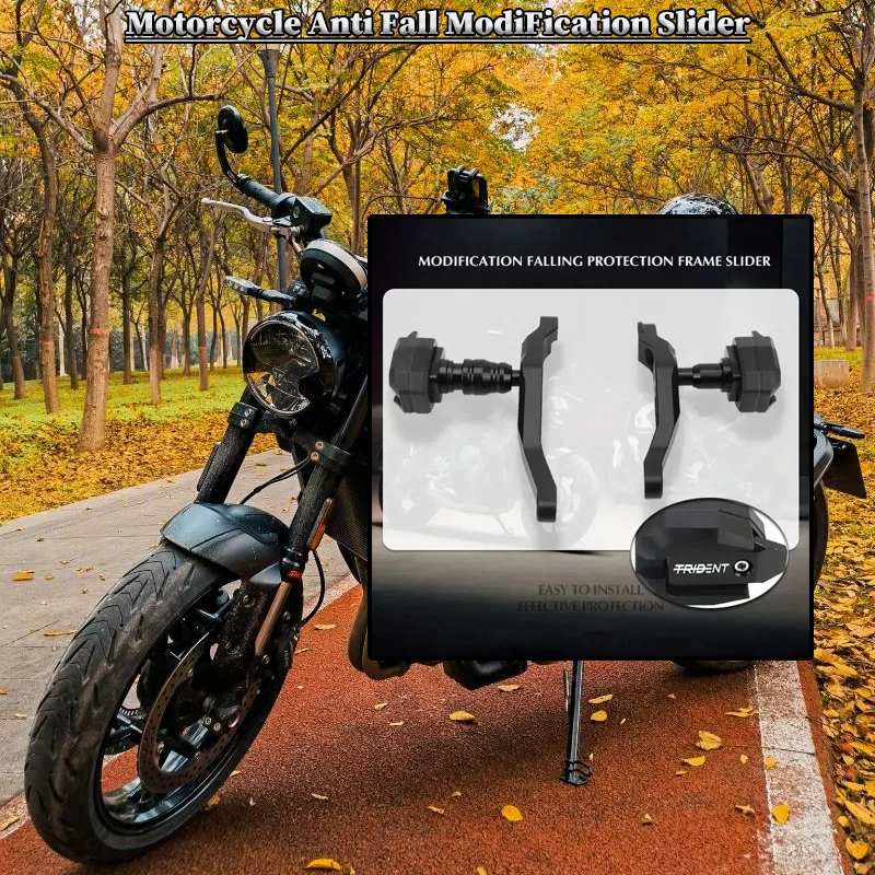

For TRIUMPH Trident 660 Trident660 2021 2022 Motorcycle Falling Protection Frame Slider Fairing Guard Crash Pad Protector