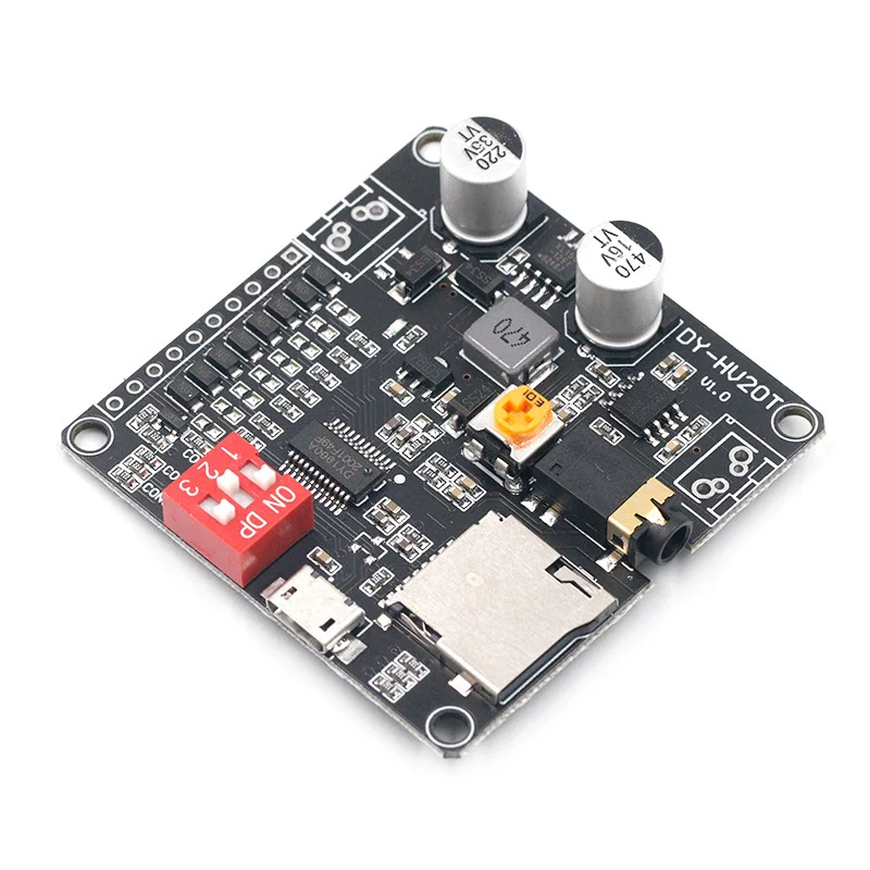 Módulo Placa Amplificador Reprodução de Voz, Leitor de Música MP3, UART I/O Trigger, DY-SV17F, DY-SV5W, DY-SV8F, DY-HV20T, DY-HV8F