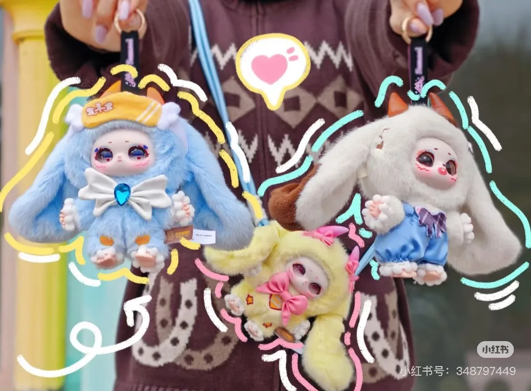 Echte Samael V2 Dream Of Paradise Series Blind Box Leuke Vinyl Gezicht Pluche Tas Hanger Pop Trendy Speelgoed Samael Mystery Box Gift