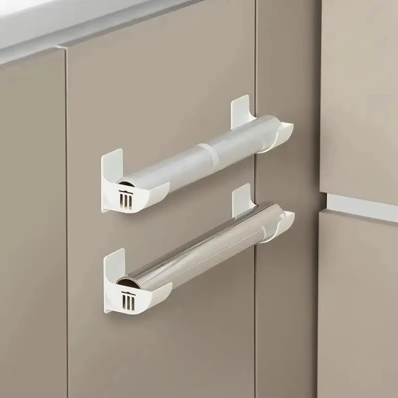 4-pack Trash Bags Shelf Holder Storage Rack Kitchen Plastic Wrap Garbage Bag Cabinet Storage Rack Refrigerator Side Storage Rack