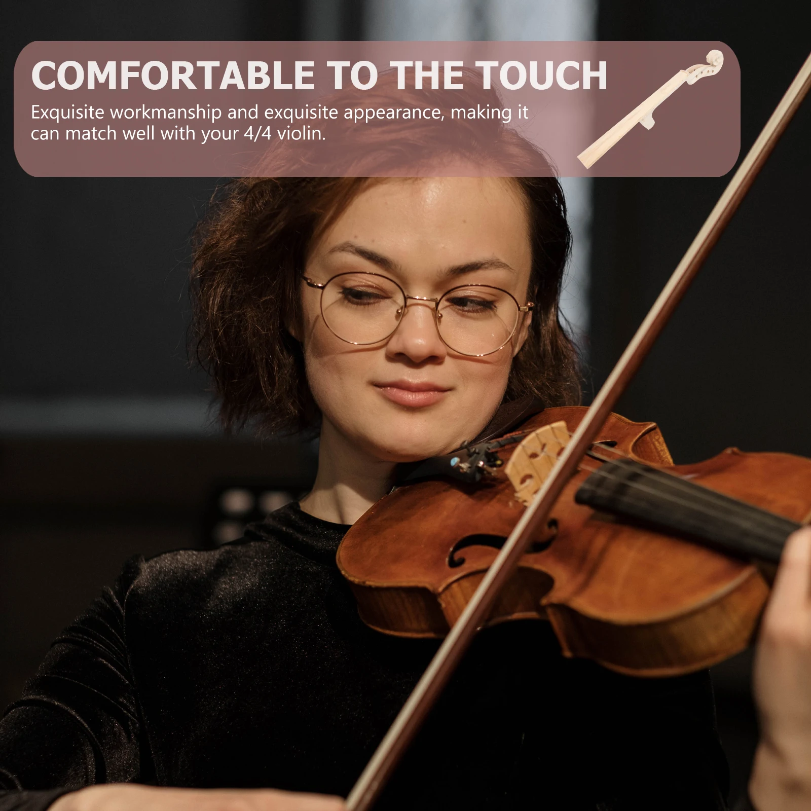 

Violin Accessories Pro Fingerboard Beginners Plate Replacement Instrument Parts and Maple Attachment Cool Accessory