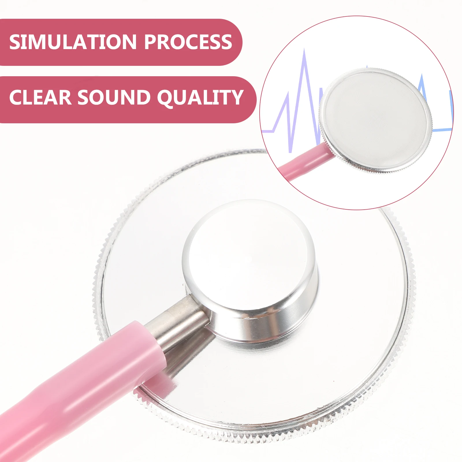 Simulatie Stethoscoop Educatief Rollenspel Arts Verpleegkundige Spel Prop Creatieve Kinderstethoscoop voor fantasiespel