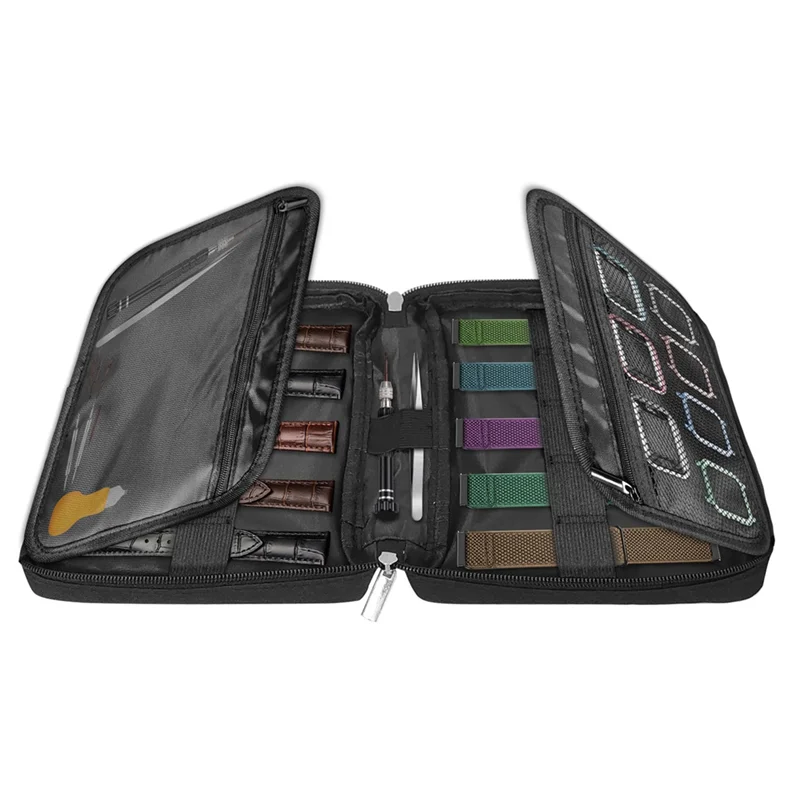 

Y22A-20 Органайзер для ремешка для часов Прочный держатель для ремешков для часов Чехол для хранения большинства размеров ремешков для часов