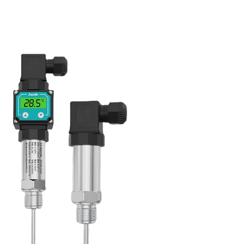 

Integrated Temperature Transmitter Digital Display Platinum Resistance Temperature PT100 Plug-in Temperature Sensor 4-20mA