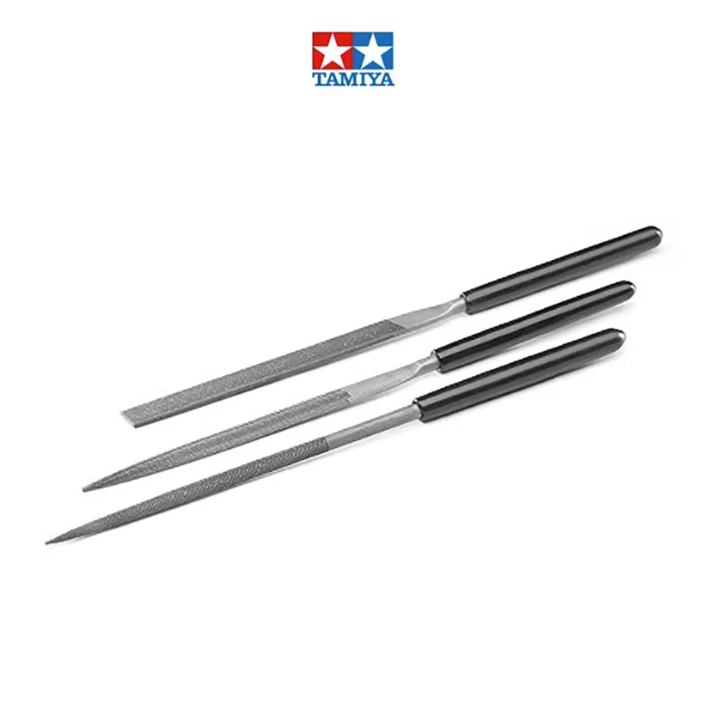 Tamiya 74104 74046 Smooth Midium Double-Cut Model Grinding File Set For Car Doll DIY Scale Military Model Kit Building Tool