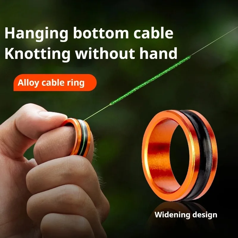

2/1pcs Alloy Cable Ring Fast Line Cutting Anti-slip Protect Hands/fishing Reel Tighten The Leader Knot Fishing Tools