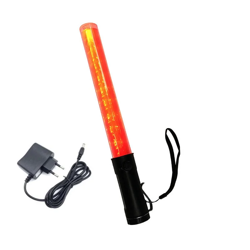 

36cm LED Red Emergency Fluorescent Luminous Traffic Safety Warning Light Baton