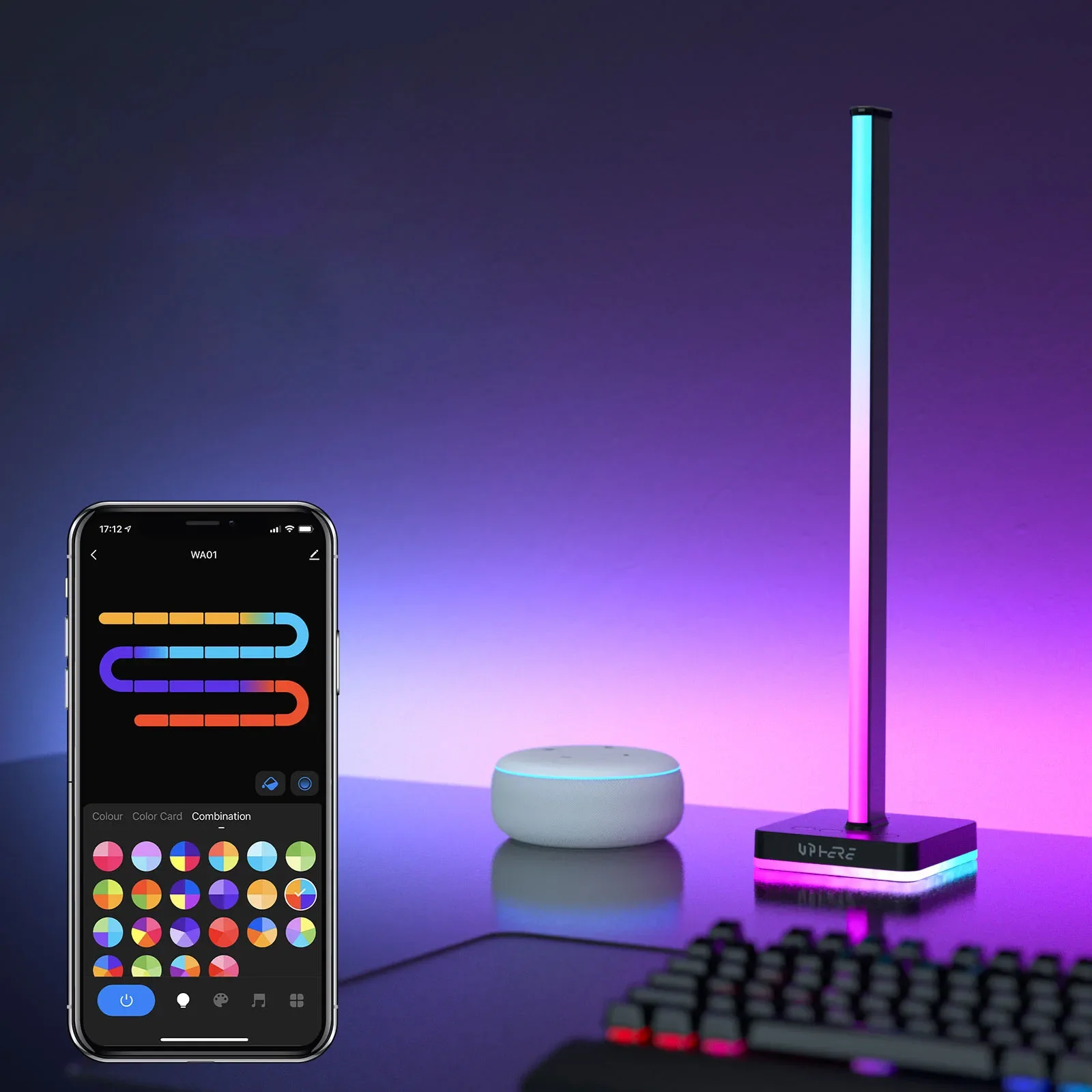 RGB ambient light ARGB Music Ambient Light App Control Pickup Voice Activated Rhythm Lights