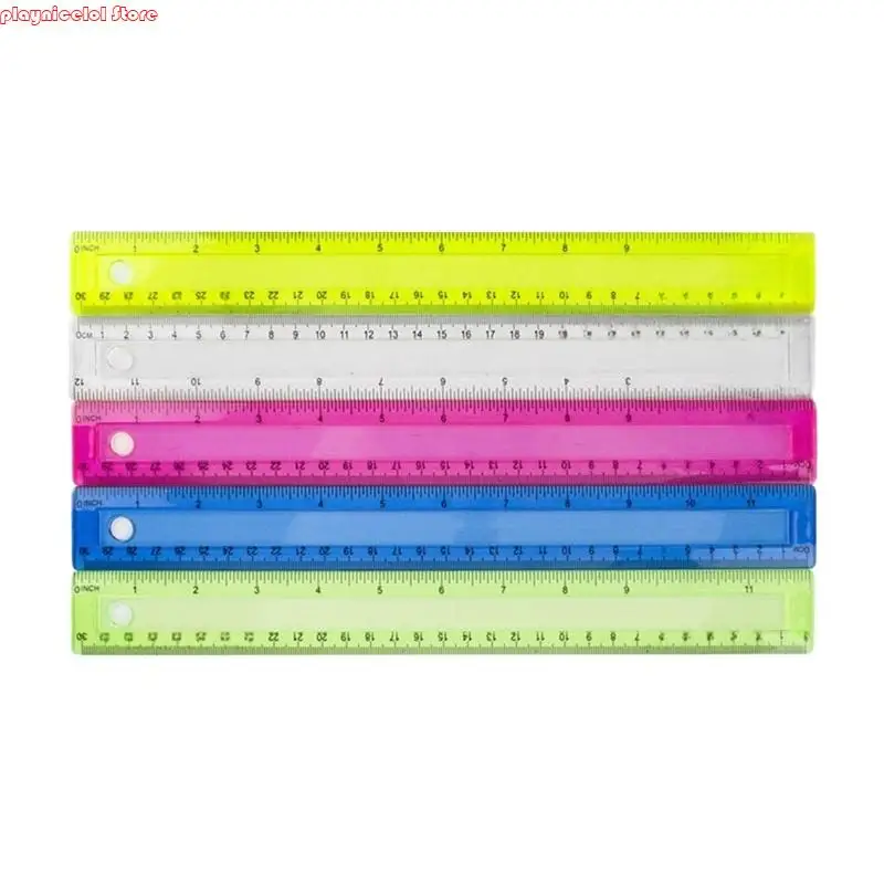 e8ba 클리어 통치자 스트레이트 통치자 인치 인치 센티미터 이중 스케일 통치자 드로잉 통치자