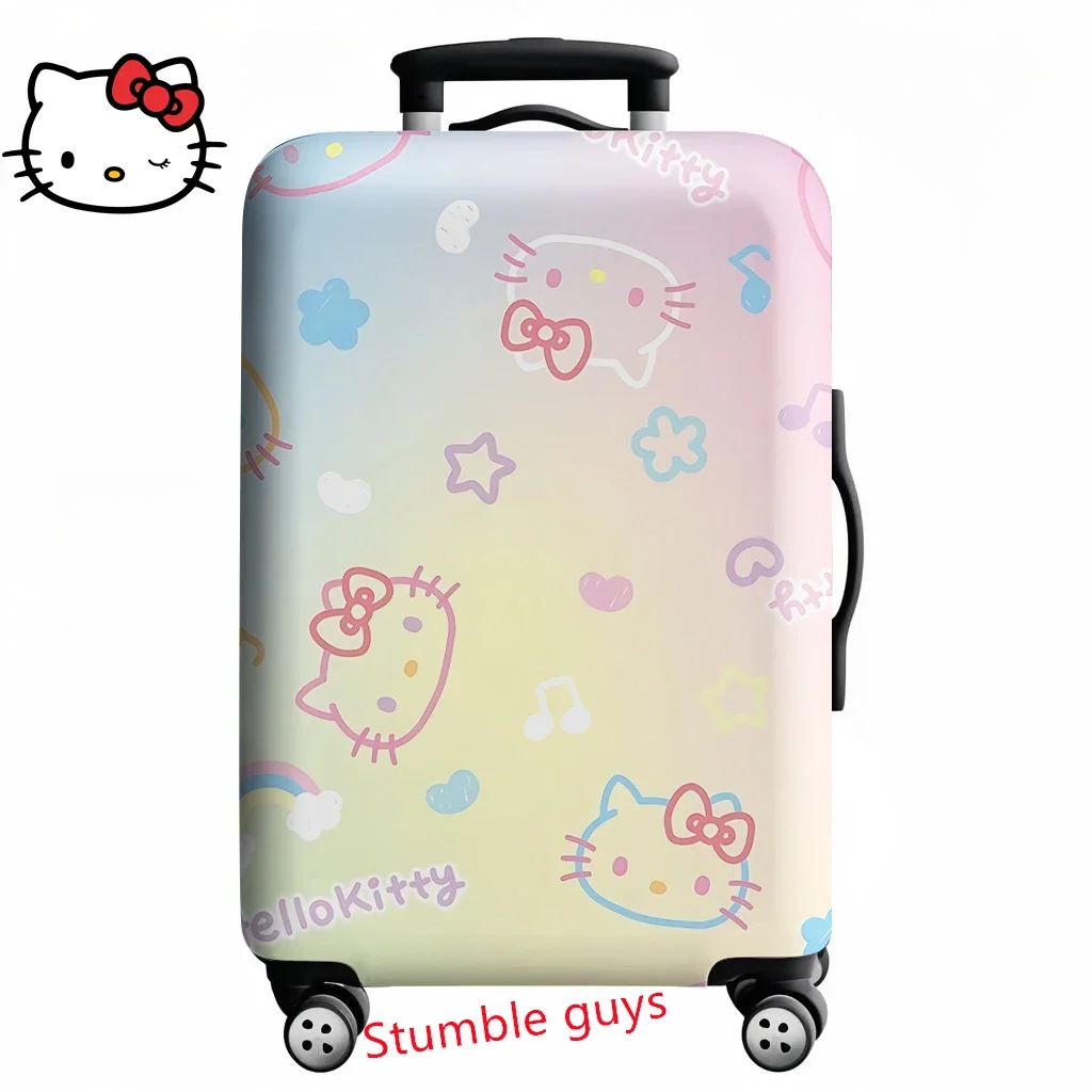 

Kawaii Hello Kitty Luggage Cover Fits 18-32 Inch Suitcases Durable Anime Travel Protector