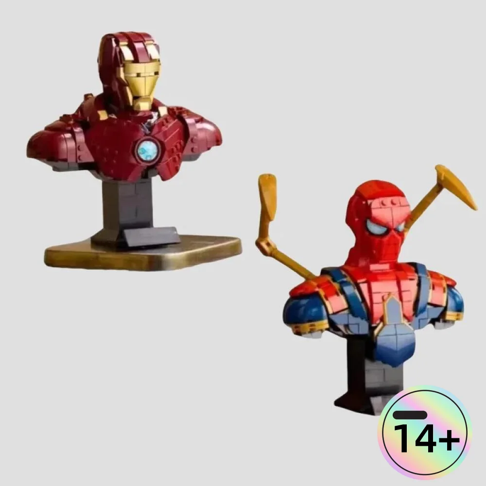 

2026 Hot 76326 76327 Superhero MK4 Mech Suit Building Block Model Bricks Mech Warrior Set Ornament Birthday Gifts