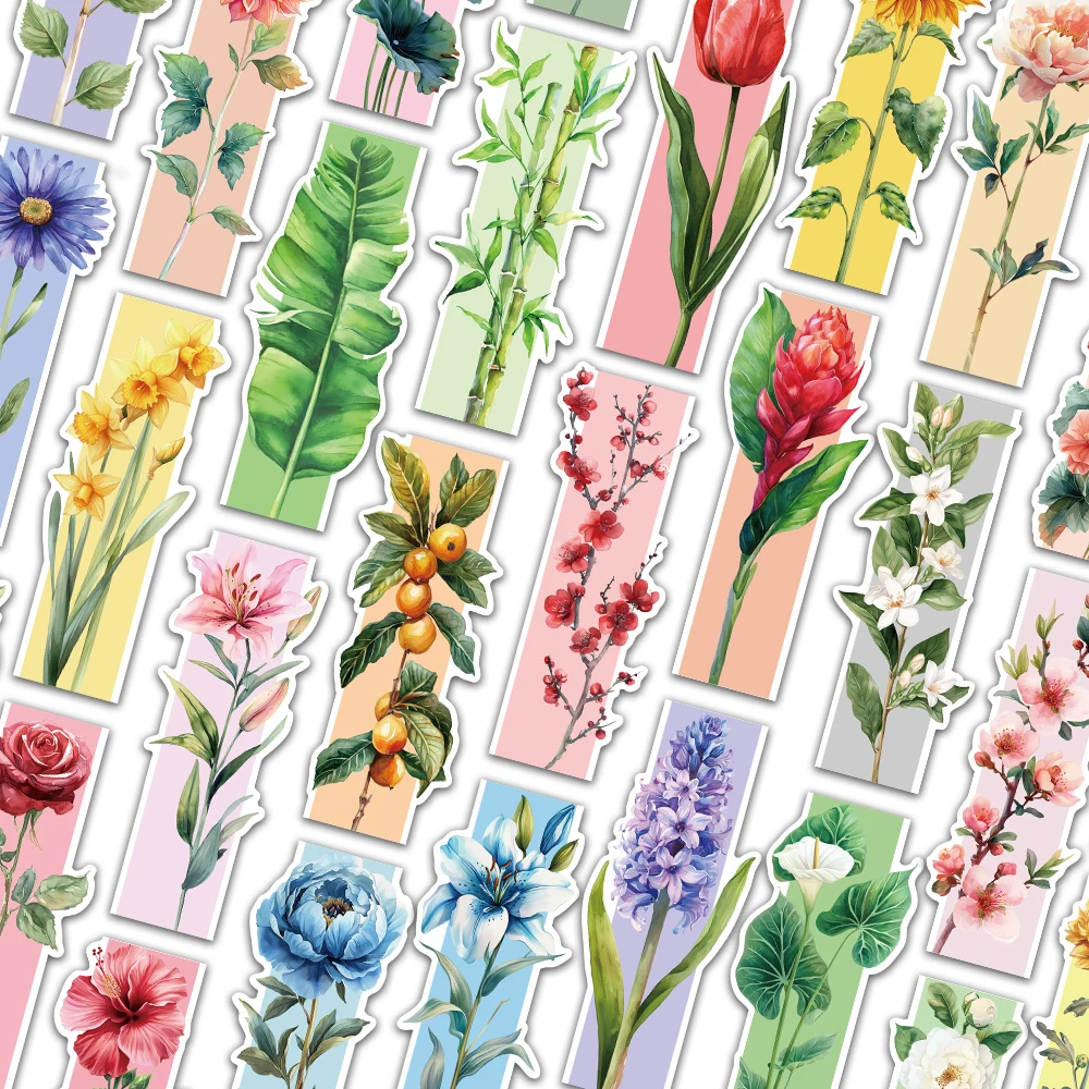 30 stks De Lente Landschap Bloem Bladwijzers Jasmijn Rose Lezen Pagina Markeringen Decoratie Lezen Boek Markeringen Plant Bloem DIY