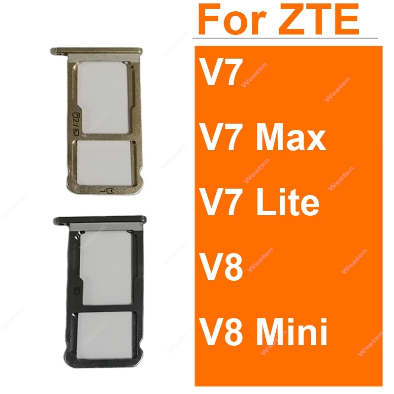 

Адаптер лотка для SIM-карты для ZTE Blade V7 V8 Max Lite, мини-держатель слота для карт, разъем, запасные части