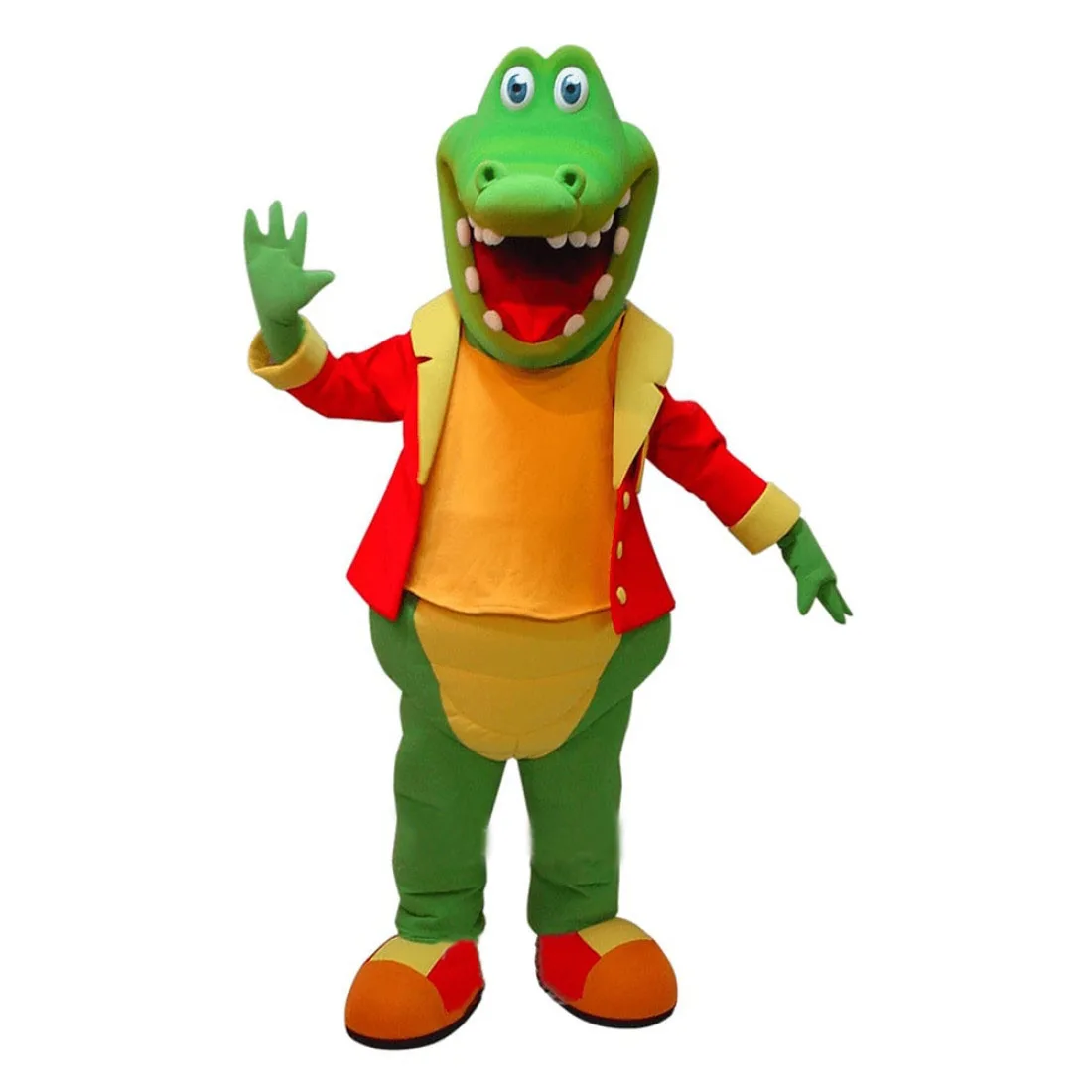 

Friendly Alligator Mascot Costume Custom Quality Crocodile Theme Mascot Fancy Dress Kits Suits for Carnival Holiday Party
