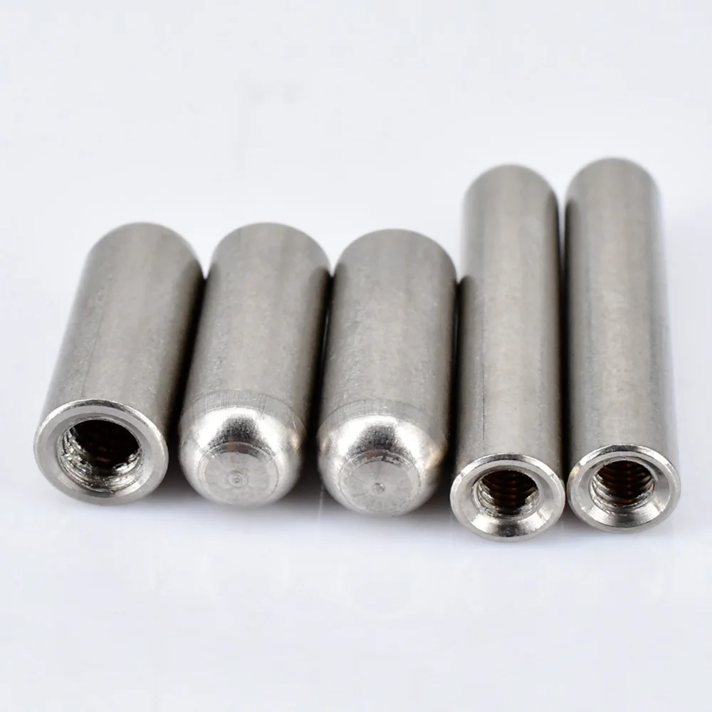 M3 M4 M5 M6 304 Stainless Steel Internal Thread Round Head Cylindrical Pin Internal Thread Perforated Positioning Fastener4-12OD