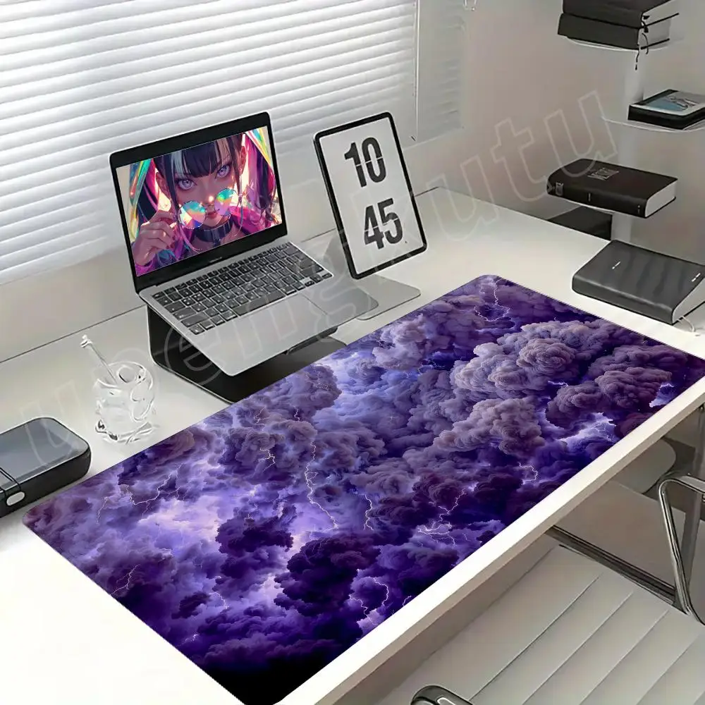 Thundercloud Mouse Pad Desk Pad Mouse Mat Game XXL 900x400 Mouse pad Anti-Slip Rubber Base Extended Keyboard Pad