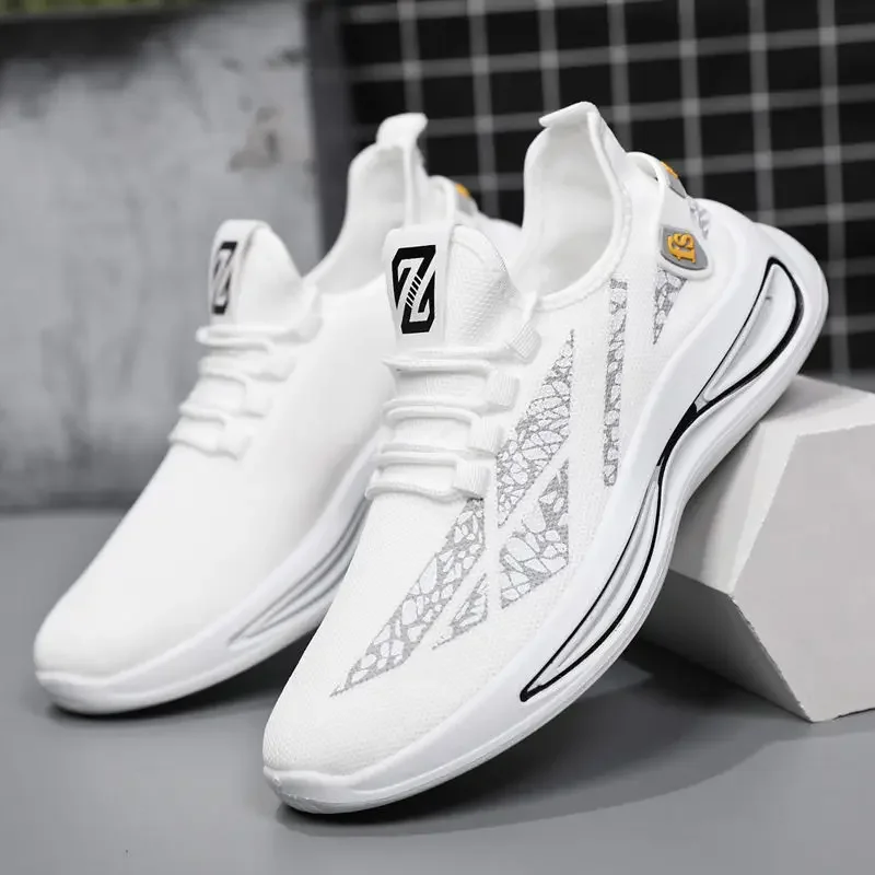 Fashion Sneakers Athletic Outdoor Sport Running Shoes Comfortable Walking Training Tennis Shoe Mens Slip on Breathable