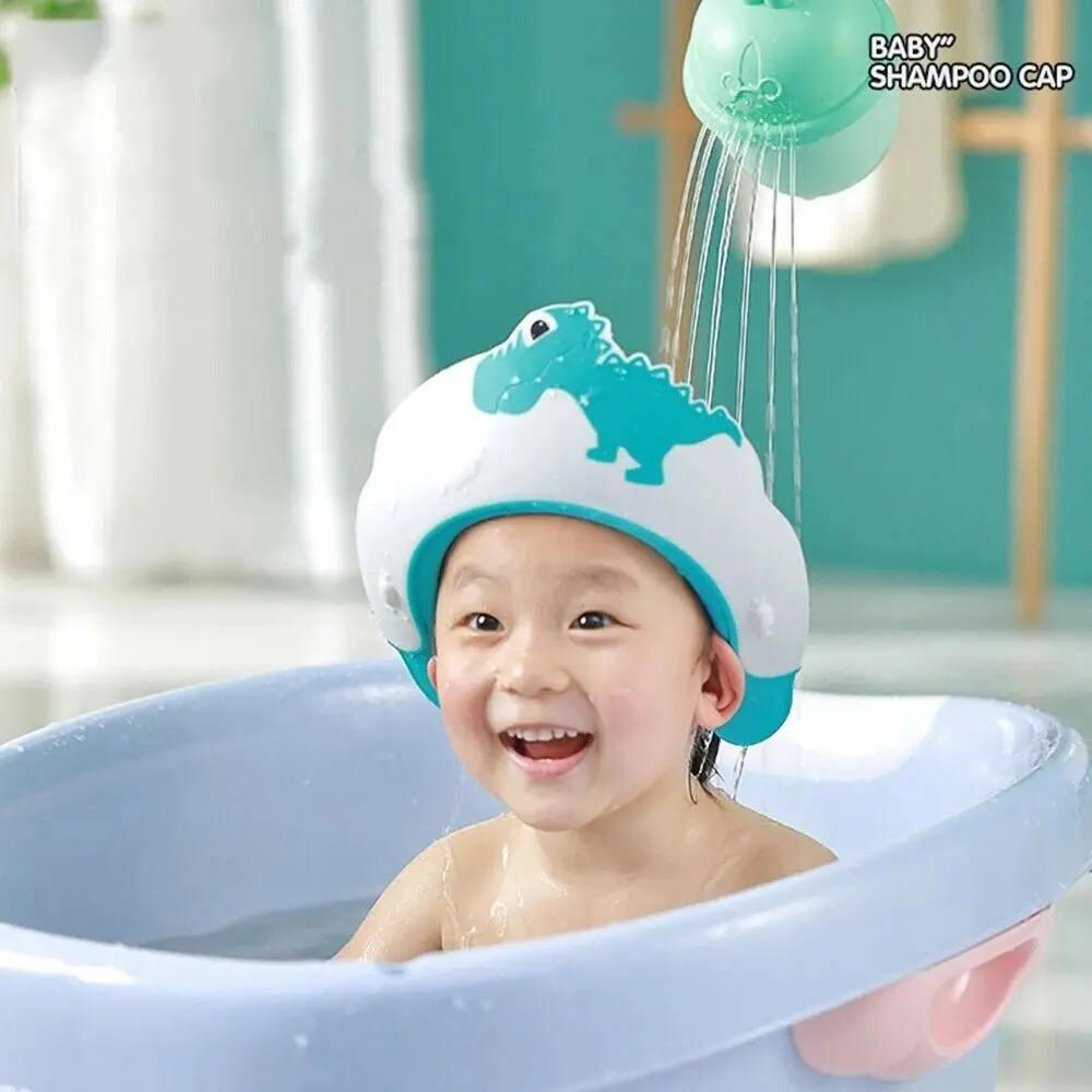 Adjustable Bathing Ear Protection Baby Shower Cap Shampoo Artifact Bath Head Cover Hair Wash Hat