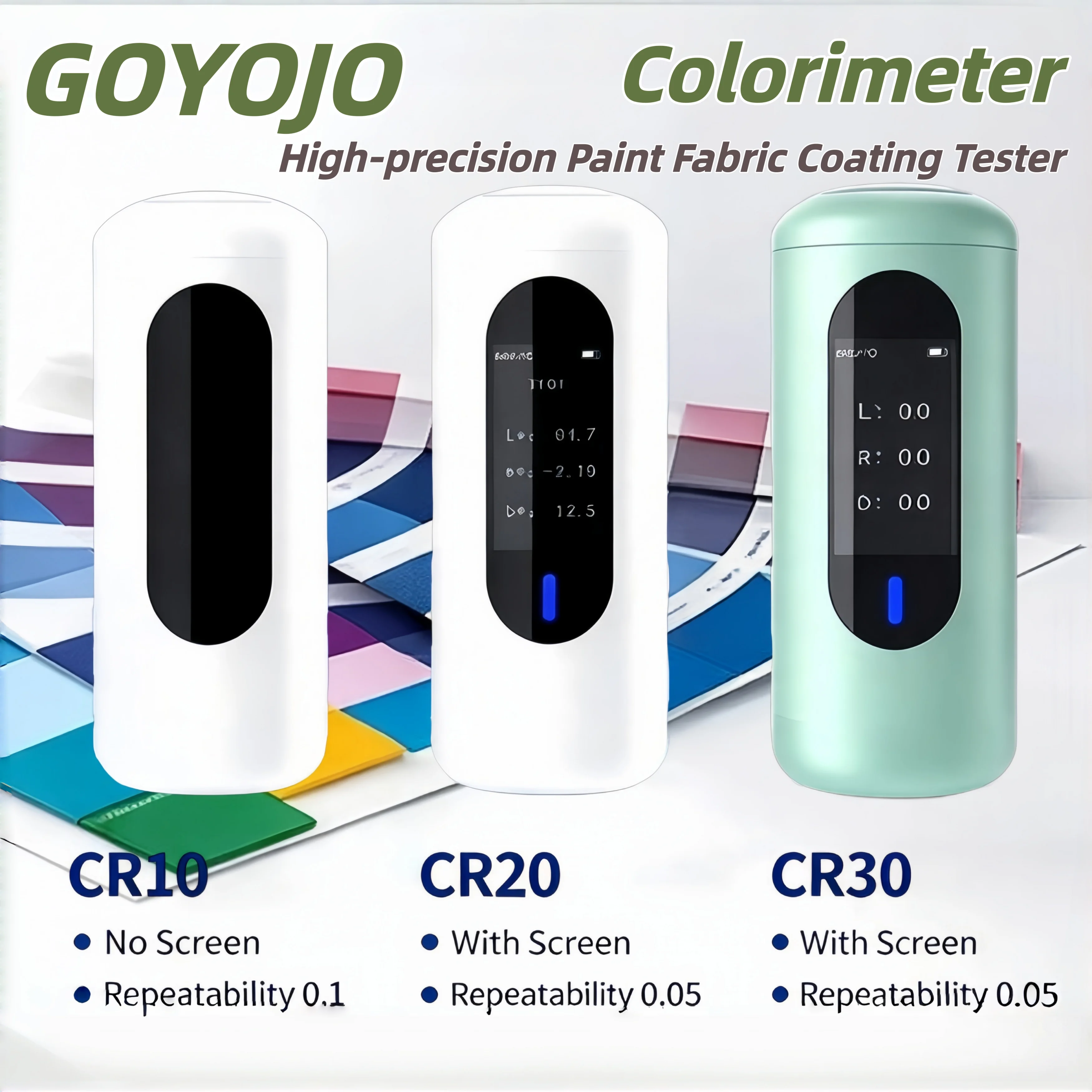 GOYOJO Colorimeter High-precision Paint Fabric Coating Tester Digital Colorimeter for Paint Coating Fabric Color Inspection