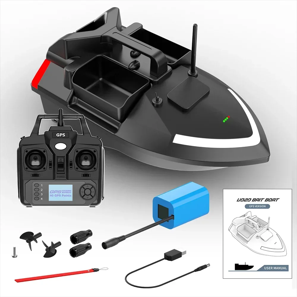 Flytec V020 GPS intelligent Smart automatic return RC remote bait boat for fishing