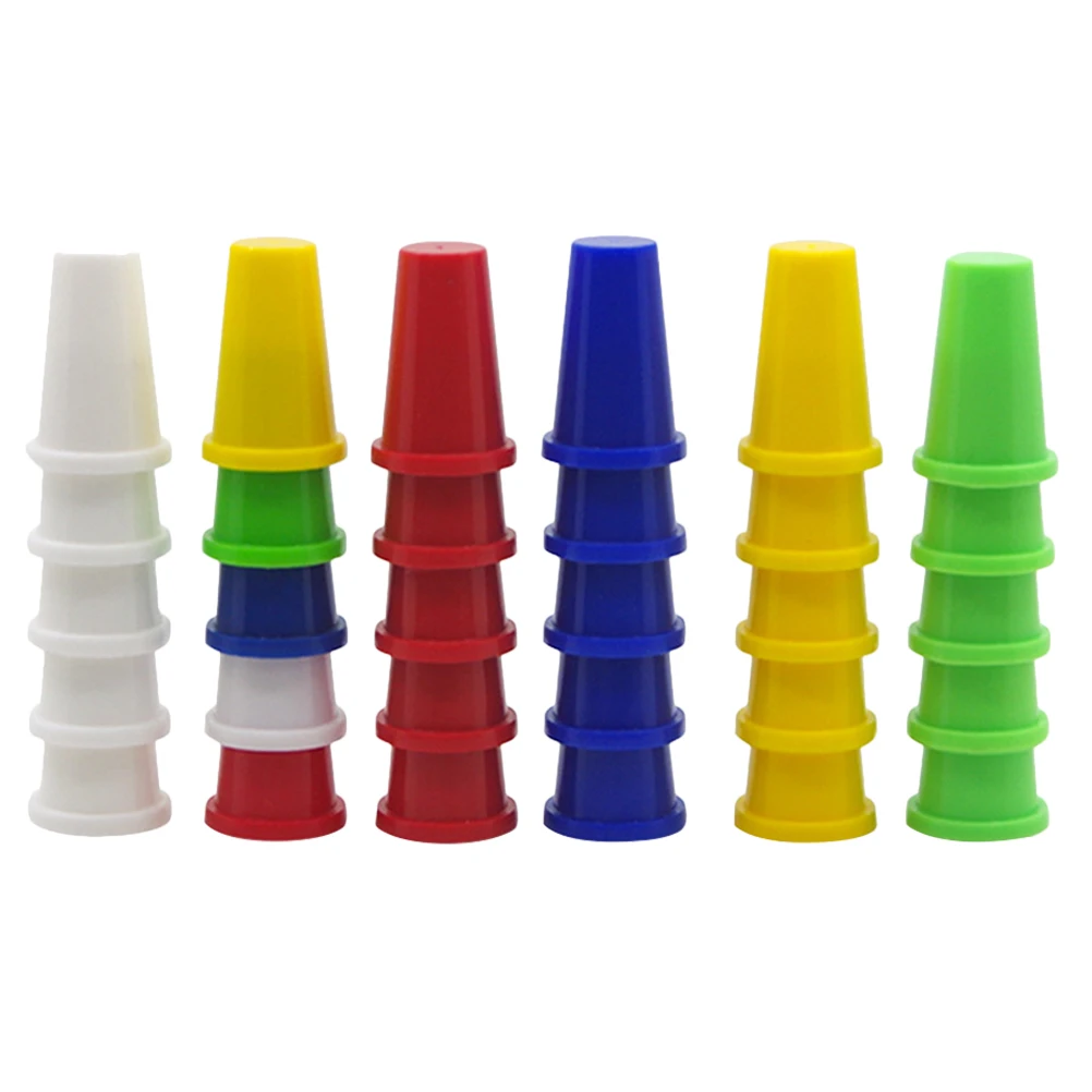 

60 PCS Colored Thimble Sewing Thumb Protector from Needle Plastic for Fingers Caps Thimbles Quilting