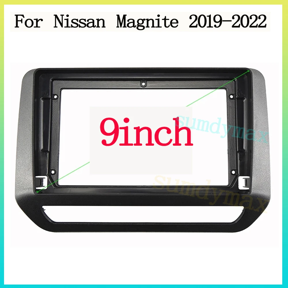 

9 inch Car DVD Radio Fascia for Nissan Magnite 2019-2022 Stereo Dashboard Surrounded Panel Fitting Frame