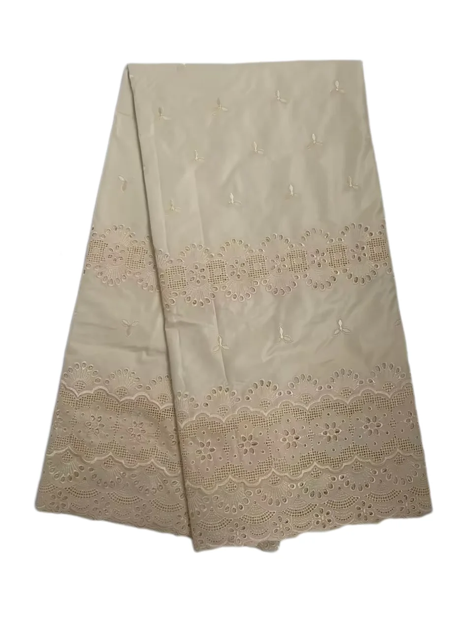 

Luxury Pure African Cotton Dry Lace Polished Fabirc 2025 High Quality Punch Swiss Voile Lace Fabric Nigeria For Men Party Dress